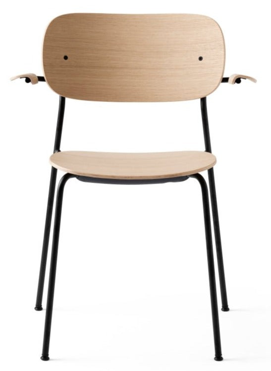 Co Chair - w/ Armrest - Audo Copenhagen - Chairs - Black / Dark Oak - HORNE