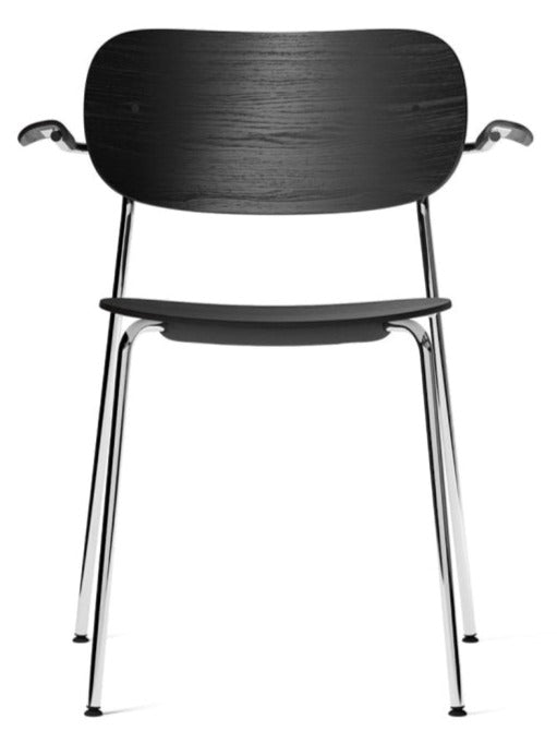 Co Chair - w/ Armrest - Audo Copenhagen - Chairs - Black / Dark Oak - HORNE