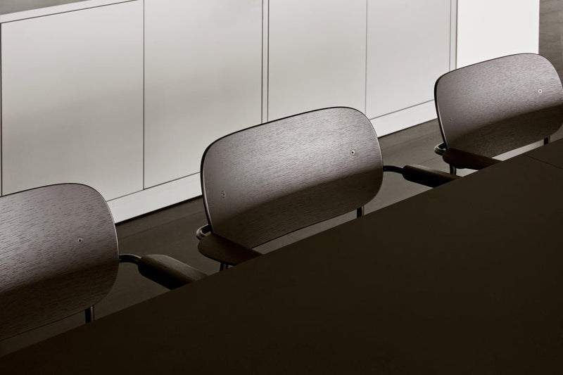 Co Chair - w/ Armrest - Audo Copenhagen - Chairs - Black / Dark Oak - HORNE