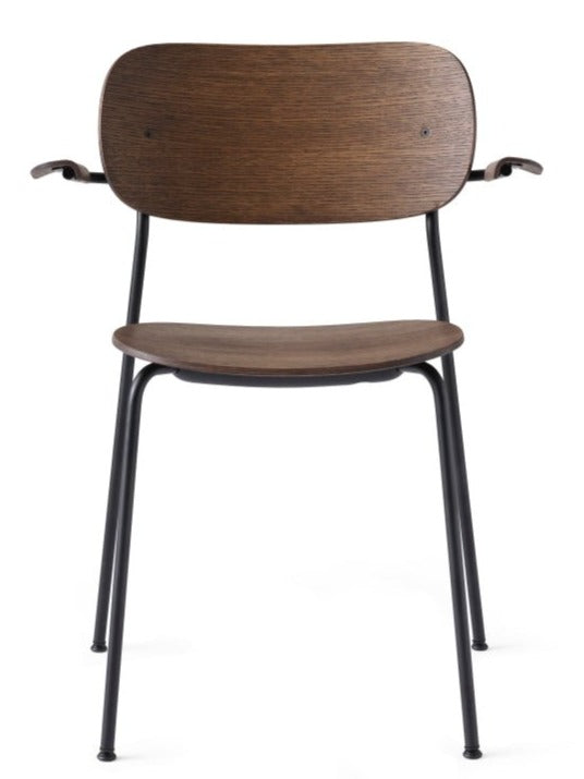 Co Chair - w/ Armrest - Audo Copenhagen - Chairs - Black / Dark Oak - HORNE