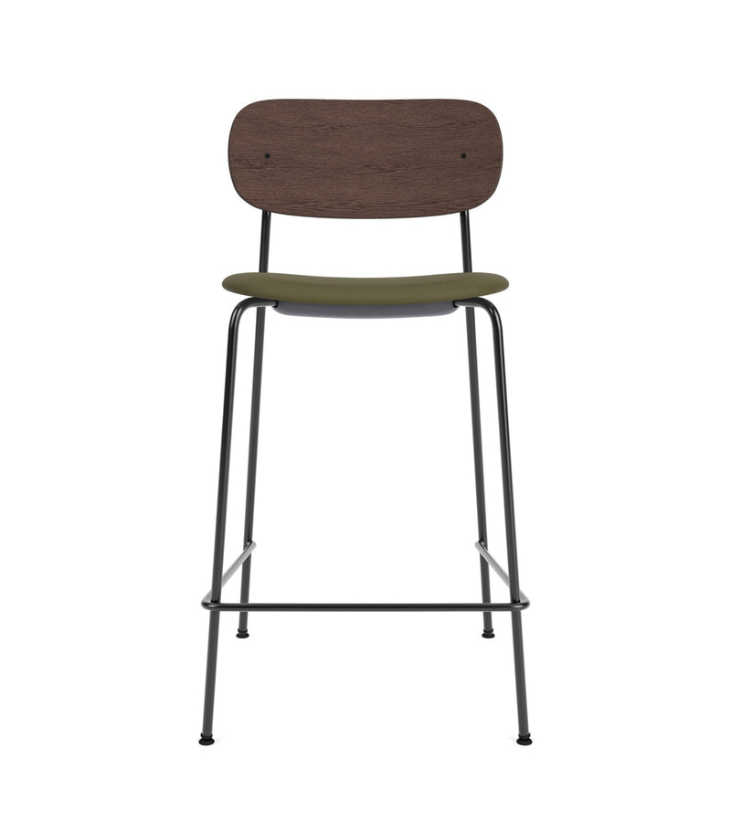 Co Counter Chair - Upholstered Seat - Audo Copenhagen - Chairs - Natural Oak/ Audo Boucle 02 (Beige) - HORNE