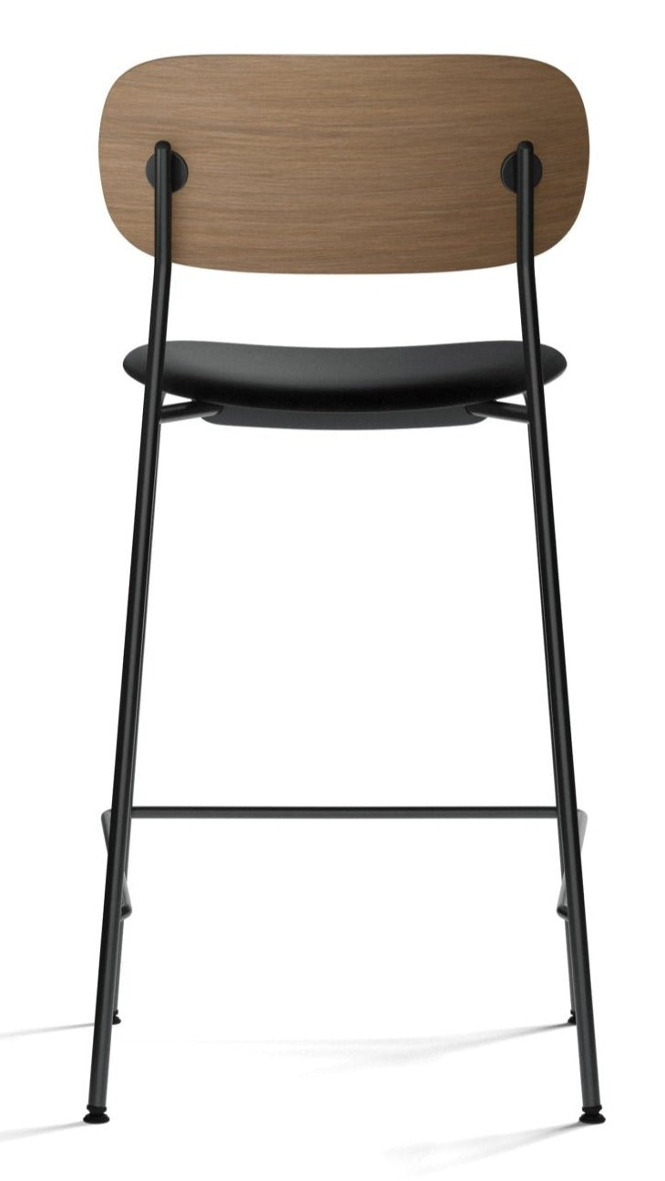 Co Counter Chair - Upholstered Seat - Audo Copenhagen - Chairs - Natural Oak/ Audo Boucle 02 (Beige) - HORNE