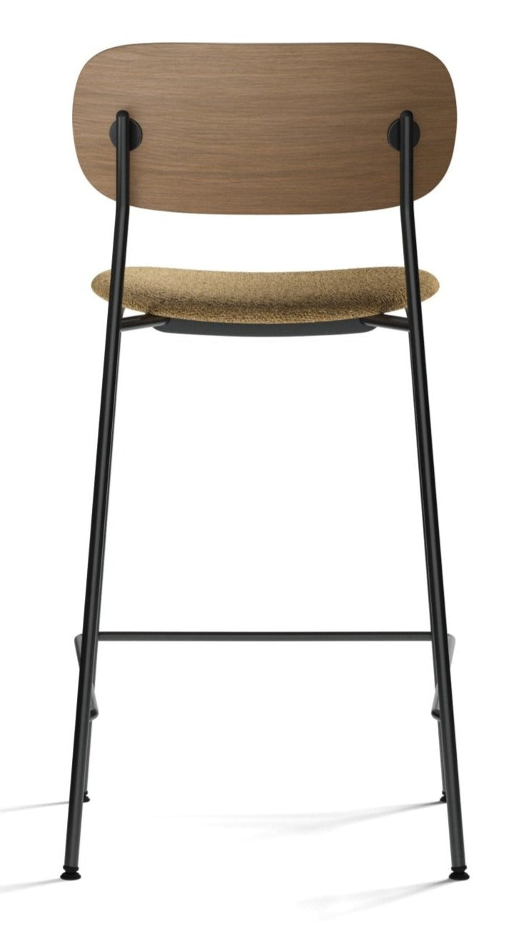 Co Counter Chair - Upholstered Seat - Audo Copenhagen - Chairs - Natural Oak/ Audo Boucle 02 (Beige) - HORNE