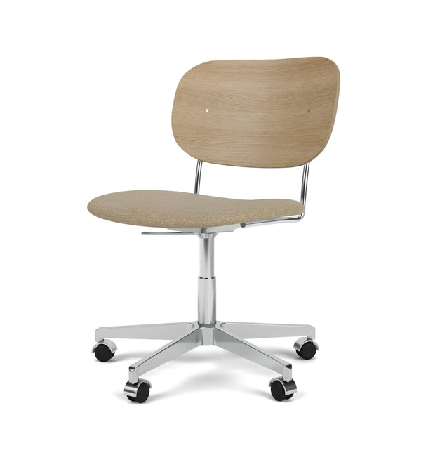 Co Task Chair - Upholstered Seat - Audo Copenhagen - Chairs - Natural Oak/ Audo Boucle 02 (Beige) - No Armrests - HORNE