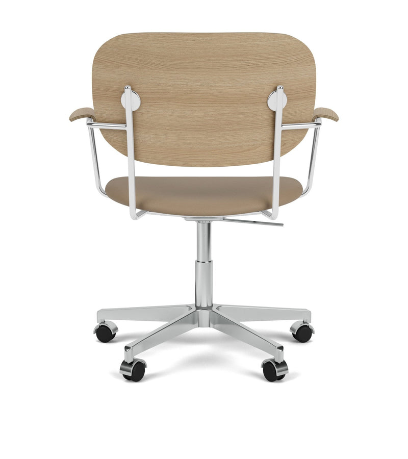 Co Task Chair - Upholstered Seat - Audo Copenhagen - Chairs - Natural Oak/ Audo Boucle 02 (Beige) - No Armrests - HORNE