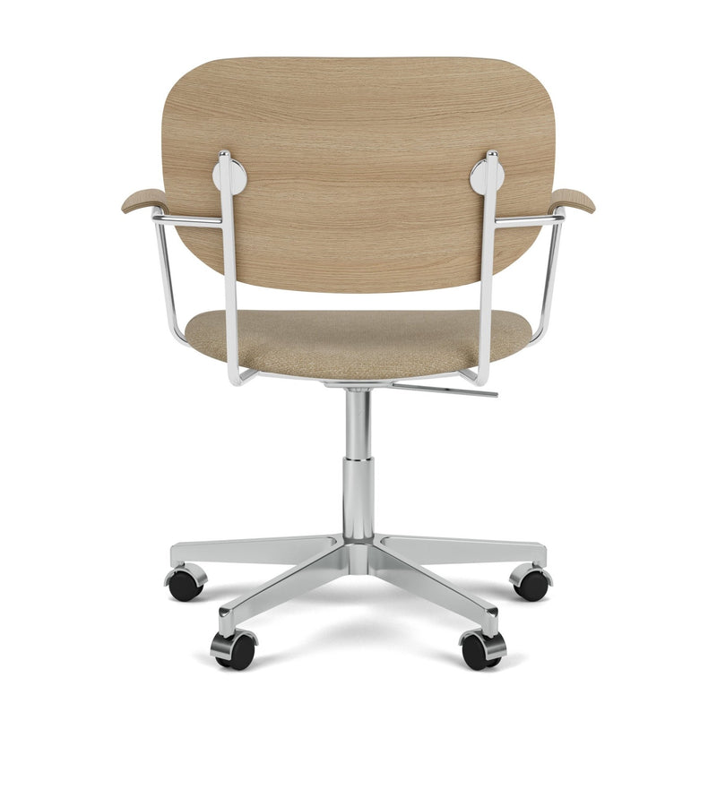 Co Task Chair - Upholstered Seat - Audo Copenhagen - Chairs - Natural Oak/ Audo Boucle 02 (Beige) - No Armrests - HORNE