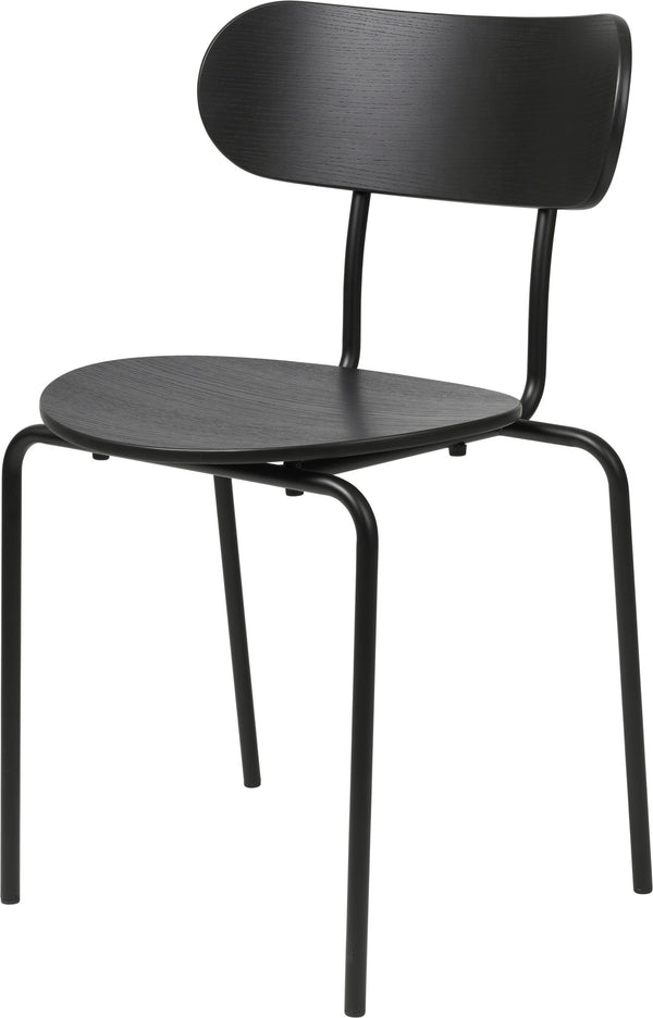 Coco Stackable Dining Chair - Gubi - Chairs - Black Stained Ash - HORNE