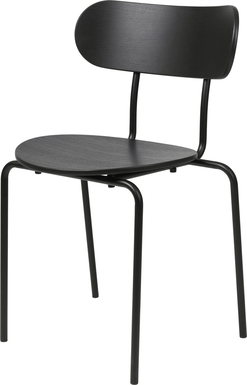 Coco Stackable Dining Chair - Gubi - Chairs - Black Stained Ash - HORNE