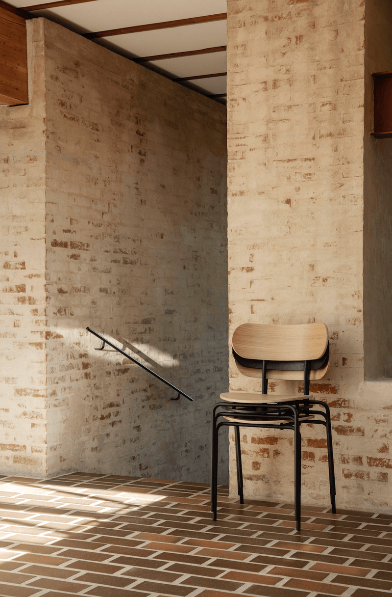 Coco Stackable Dining Chair - Gubi - Chairs - Black Stained Ash - HORNE