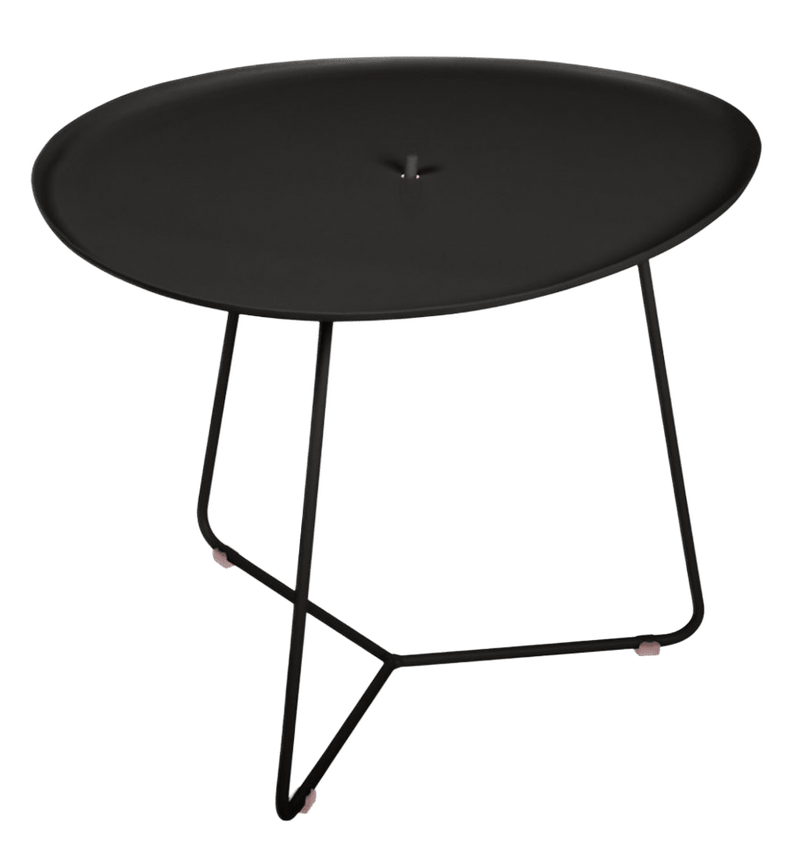 Cocotte Low Table with Removable Tray - Fermob - Outdoor Furniture - Black Cherry - HORNE