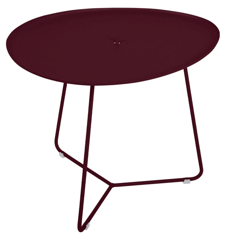 Cocotte Low Table with Removable Tray - Fermob - Outdoor Furniture - Black Cherry - HORNE