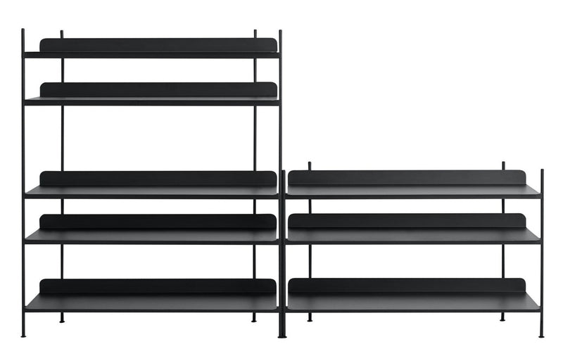 Compile Shelving System - Muuto - Shelving - Config 1 - Black - HORNE