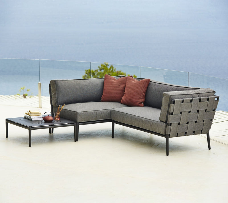 Conic Coffee Table - Cane Line - Outdoor Furniture - Lava Grey - HORNE