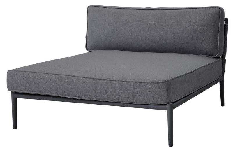Conic Daybed Module - Cane Line - Outdoor Furniture - Light Grey - HORNE