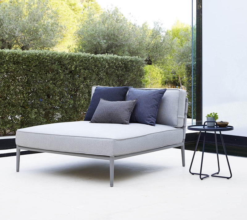 Conic Daybed Module - Cane Line - Outdoor Furniture - Light Grey - HORNE