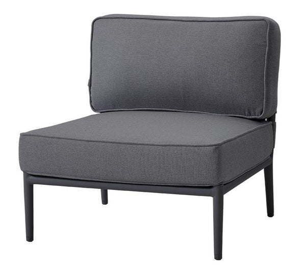 Conic Single Seater Module - Cane Line - Outdoor Furniture - Grey - HORNE