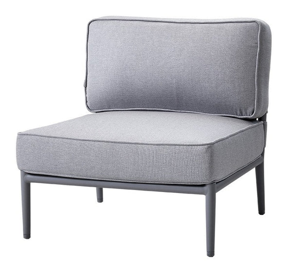Conic Single Seater Module - Cane Line - Outdoor Furniture - Light Grey - HORNE