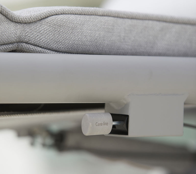 Conic Sunbed With Gas Spring - Cane Line - Outdoor Furniture - Grey - HORNE