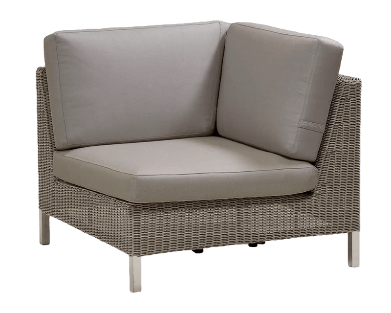Connect Corner Module - Cane Line - Outdoor Furniture - Add Taupe Cushion Set - HORNE