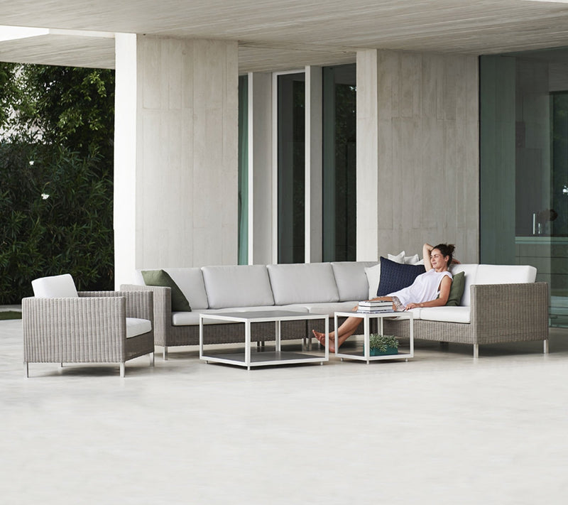 Connect Single Seater Module - Cane Line - Outdoor Furniture - Taupe Cushion Set - HORNE