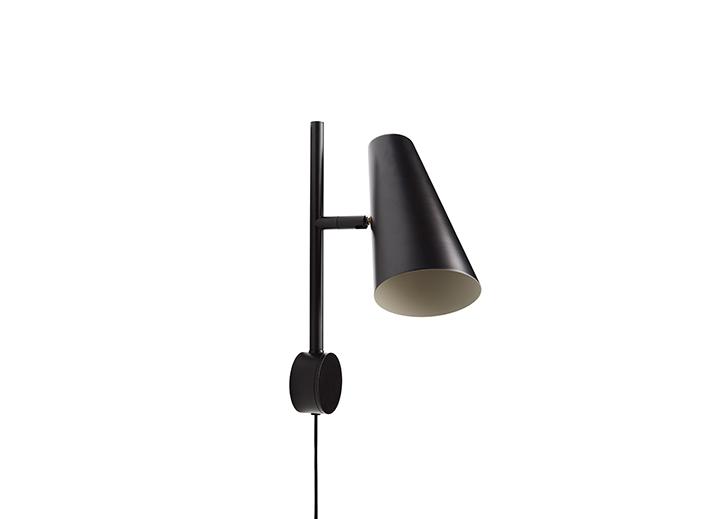 Cono Wall Lamp - Woud - Lamps - Black - HORNE