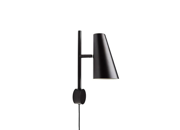 Cono Wall Lamp - Woud - Lamps - Black - HORNE