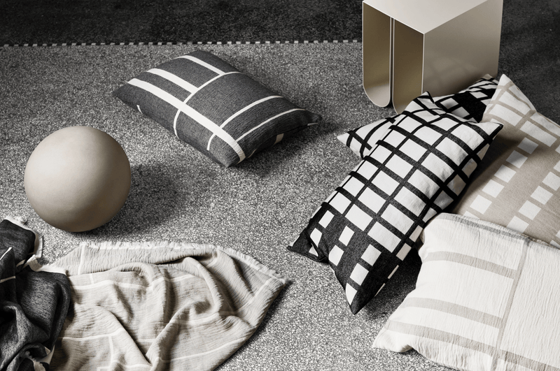 Contemporary Cushion - Kristina Dam - Blankets + Throws + Pillows - Rectangle - Black - HORNE