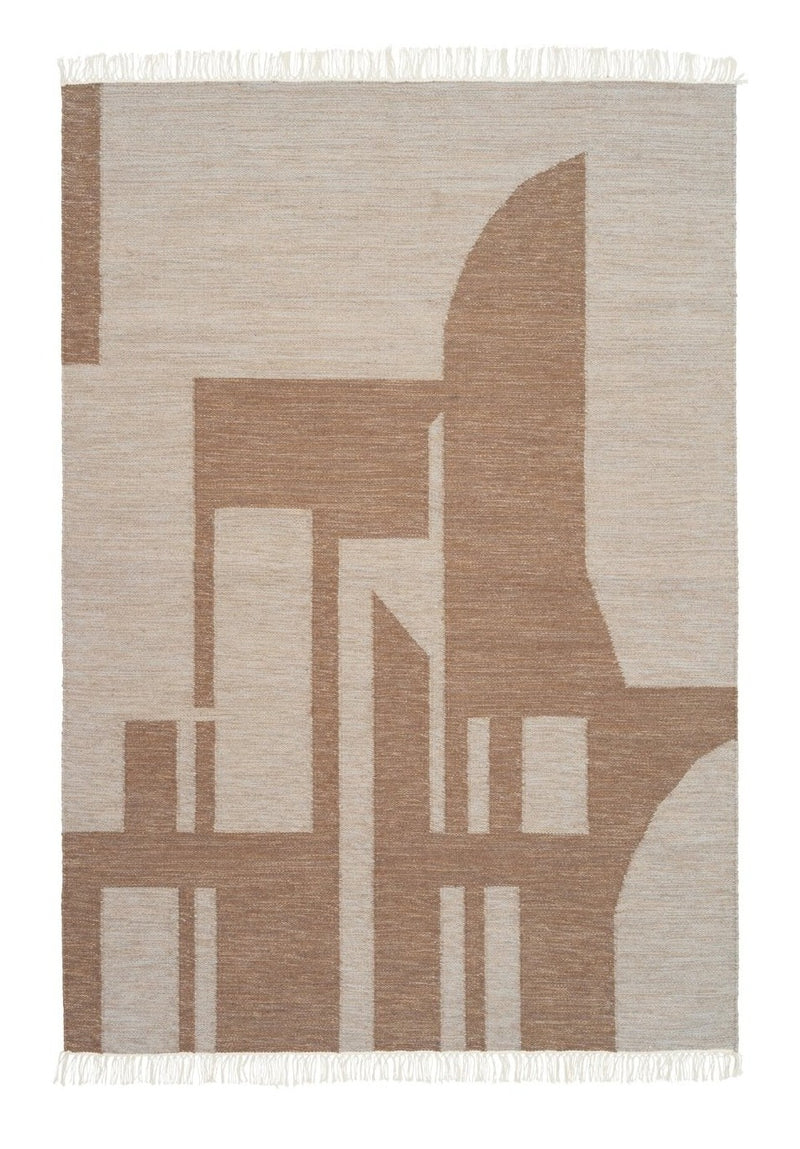 Contemporary Kelim Rug - Kristina Dam - Rugs - Small - Brown - HORNE