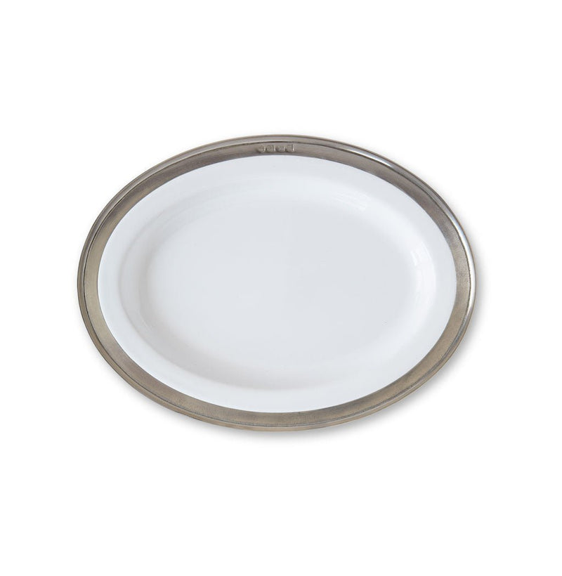 Convivio Oval Serving Platter - Match Pewter - Serveware - X - Small - HORNE