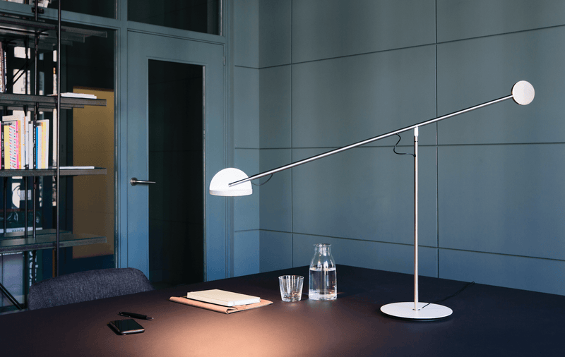 Copernica M Table Lamp - Marset - Table + Task - Graphite/Matte Chrome/Black - HORNE