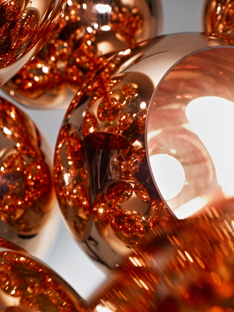 Copper LED Round 25 Pendant - Tom Dixon - Pendants - HORNE