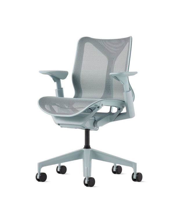 Cosm™ Chair - Low Back - Herman Miller® - Chairs - Fixed Arms - Glacier Frame/Chassis/Base - HORNE