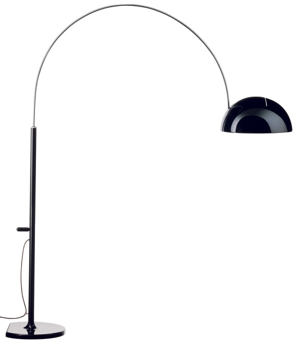 Coupé Arched Floor Lamp - Oluce - Floor Lamps - Black - HORNE