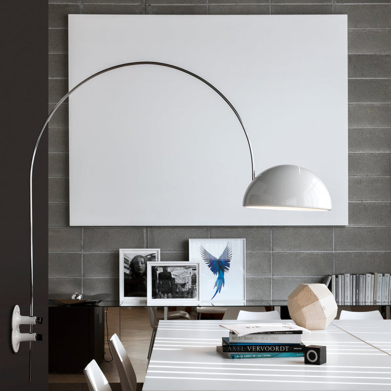 Coupé Arched Wall Lamp - Oluce - Wall Sconces - White - HORNE