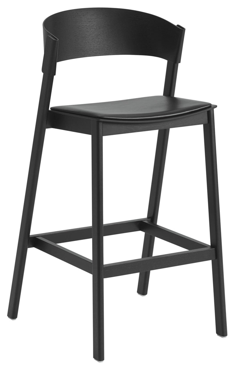 Cover Bar & Counter Stool - Muuto - Stools + Benches + Ottomans - Counter Height - Black - HORNE
