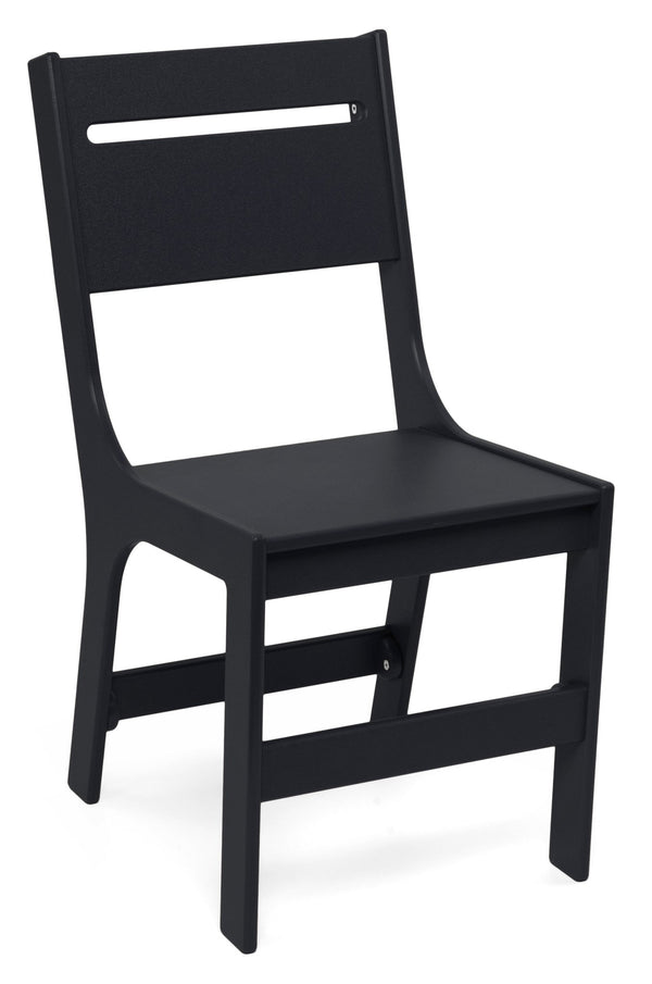 Cricket Dining Chair - Slotted Back - Loll Designs - Outdoor Furniture - Black - HORNE