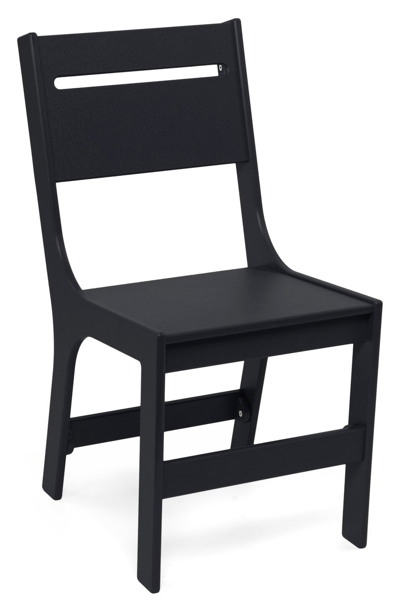 Cricket Dining Chair - Slotted Back - Loll Designs - Outdoor Furniture - Black - HORNE