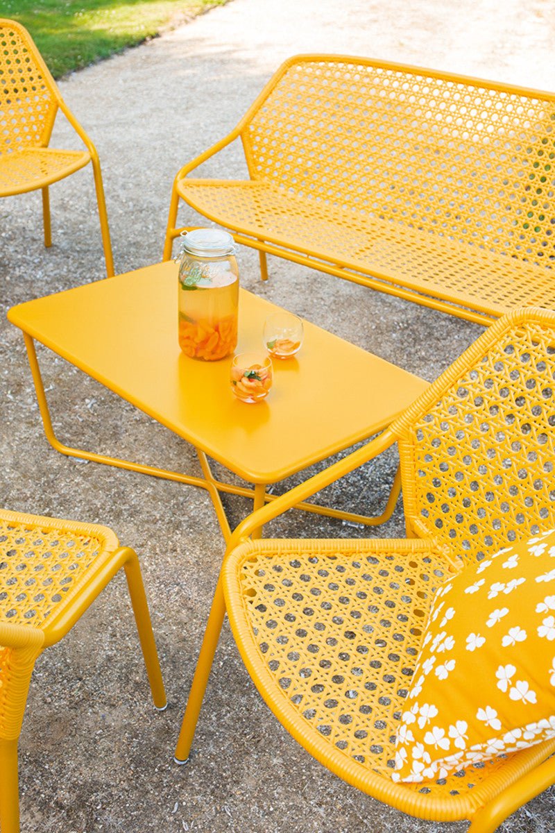 Croisette Low Table - Fermob - Outdoor Furniture - Honey Textured - HORNE