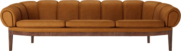 Croissant Sofa - Gubi - Sofas - Solid Oiled American Walnut - Hallingdal 65 - 0173 - HORNE