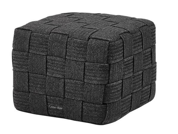 Cube Footstool - Cane Line - Outdoor Furniture - Dark Grey - HORNE