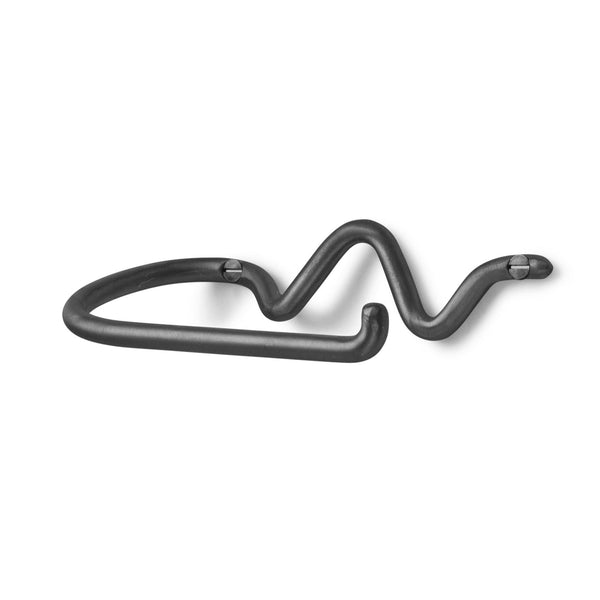 Curvature Toilet Paper Holder - Ferm Living - Bath - Black Brass - HORNE