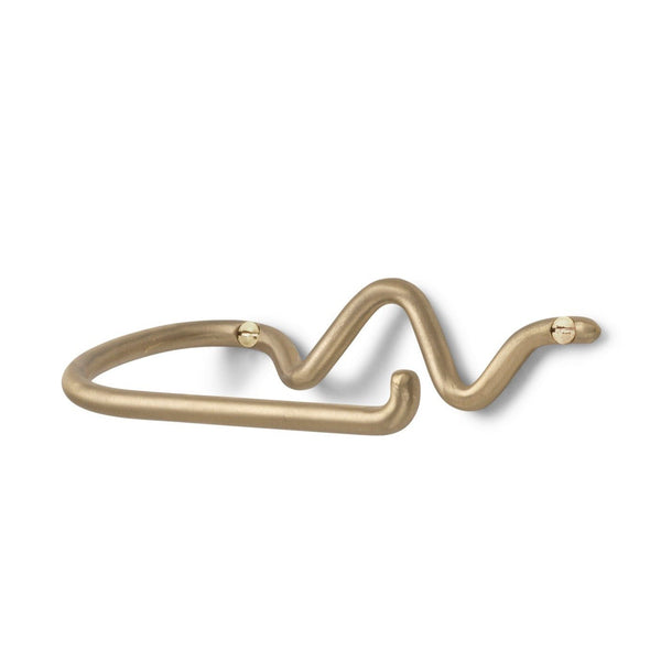 Curvature Toilet Paper Holder - Ferm Living - Bath - Brass - HORNE
