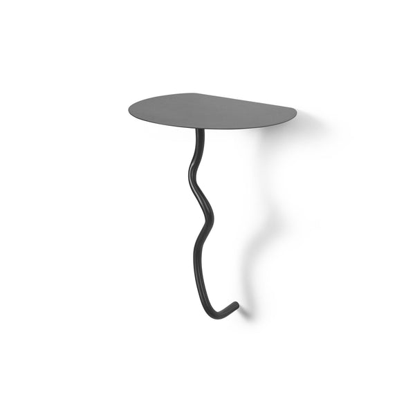 Curvature Wall Table - Ferm Living - Accent Tables - Black Brass - HORNE