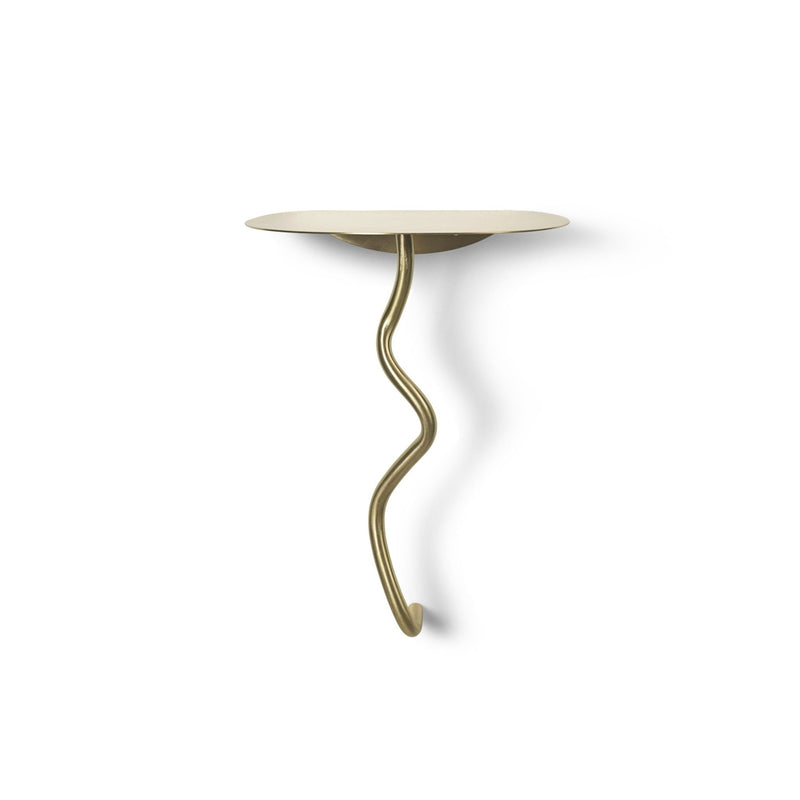 Curvature Wall Table - Ferm Living - Accent Tables - Brass - HORNE