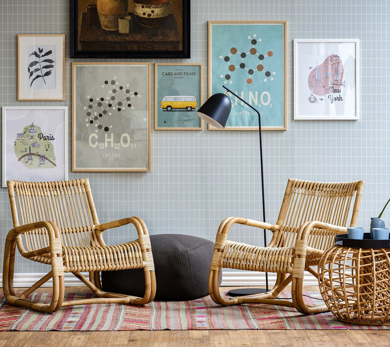 Curve Indoor Lounge Chair - Cane Line - Chairs - Black - HORNE