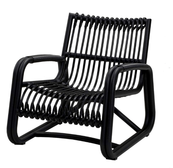 Curve Outdoor Lounge Chair - Cane Line - Outdoor Furniture - Lava Grey - HORNE