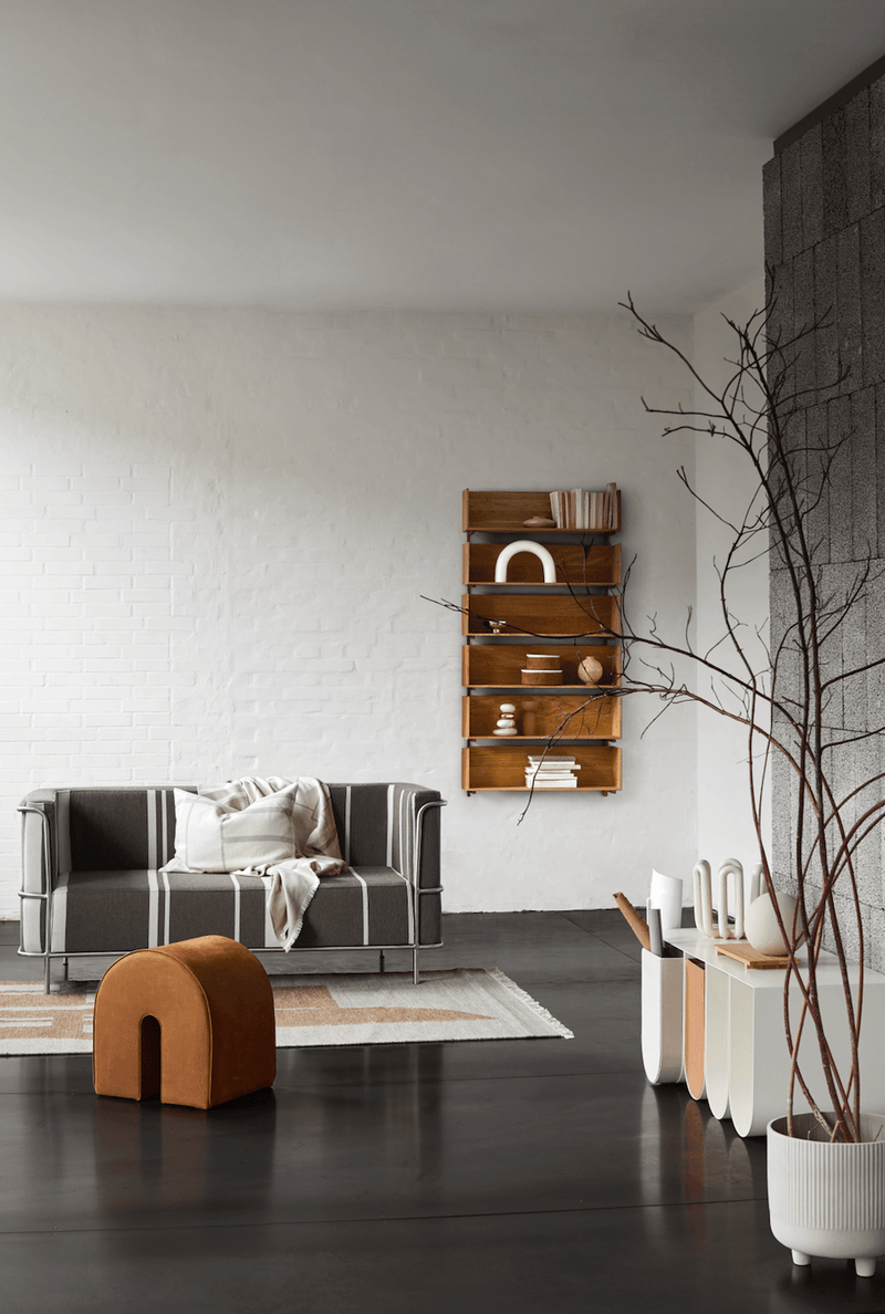 Curved Bench - Kristina Dam - Stools + Benches + Ottomans - Beige - HORNE