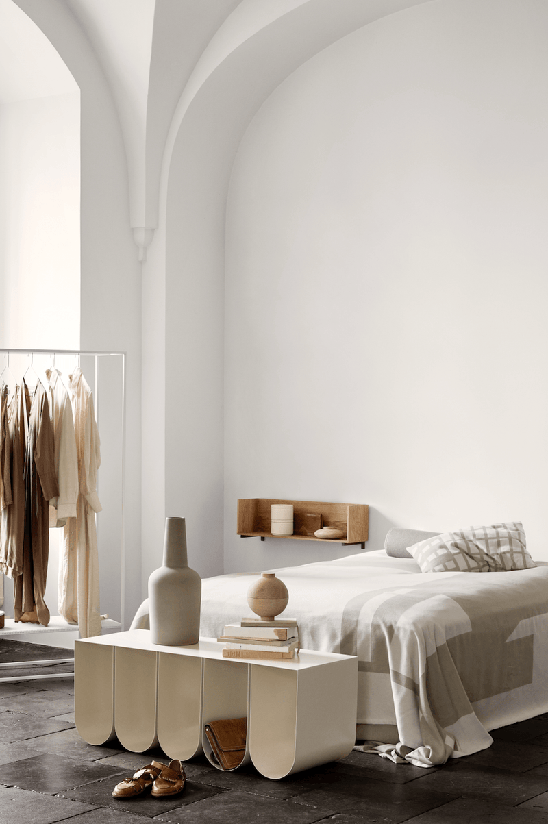 Curved Bench - Kristina Dam - Stools + Benches + Ottomans - Beige - HORNE