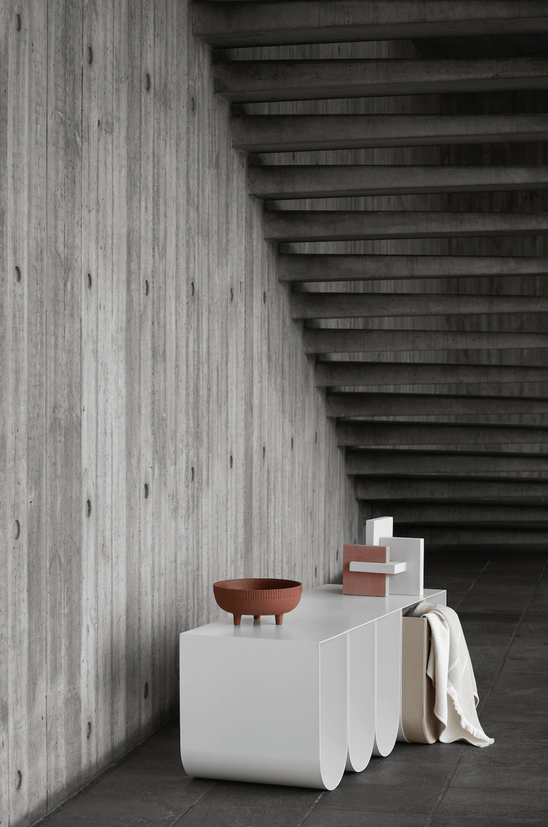 Curved Bench - Kristina Dam - Stools + Benches + Ottomans - Beige - HORNE