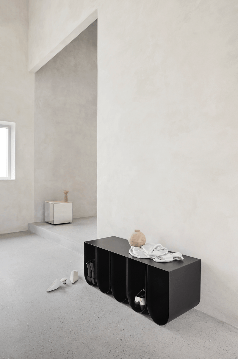 Curved Bench - Kristina Dam - Stools + Benches + Ottomans - Beige - HORNE